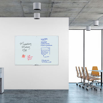 U Brands Magnetic Glass Dry Erase Board Value Pack, 72 X 48, White freeshipping - TVN Wholesale